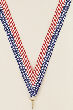 V-Cut Ribbon w/Snap Clip, Stars/Stripes