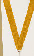 V-Cut Ribbon w/Snap Clip, Gold
