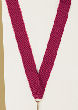 V-Cut Ribbon w/Snap Clip, Maroon