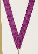 V-Cut Ribbon w/Snap Clip, Purple