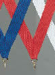 V-Cut Ribbon w/Snap Clip, Red