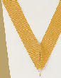 V-Cut Ribbon w/Snap Clip, Gold