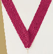 V-Cut Ribbon w/Snap Clip, Maroon