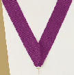 V-Cut Ribbon w/Snap Clip, Purple