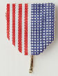 Drape Ribbon w/Snap Clip, Stars/Stripes