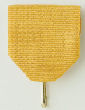 Drape Ribbon w/Snap Clip, Gold