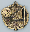 Volleyball Wreath Medal