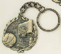 Basketball Color Star Medal