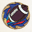 Football Color Star Medal