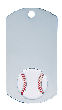 Baseball Dog Tag