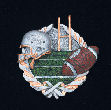 Football Color Plaque Mount
