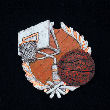 Basketball Color Plaque Mount