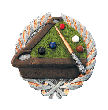 Pool Color Plaque Mount