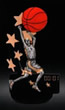 Basketball Basketball Sports Rocker Resin, 6 1/2" <br> Female