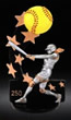 Softball Basketball Sports Rocker Resin, 6 1/2"