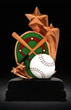 Baseball Gold Star Resin Award