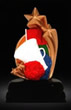 Cheerleading Star Award Resin 6 "