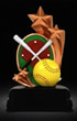 Softball Star Award Resin 6 "